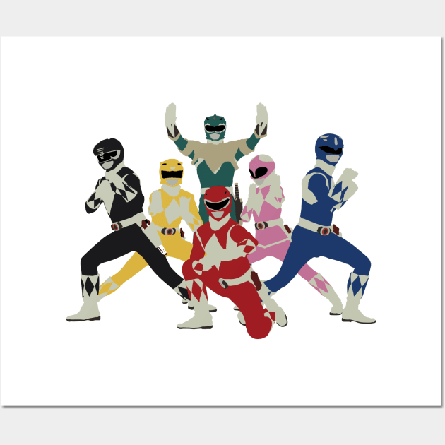 Power Rangers Wall Art by FutureSpaceDesigns